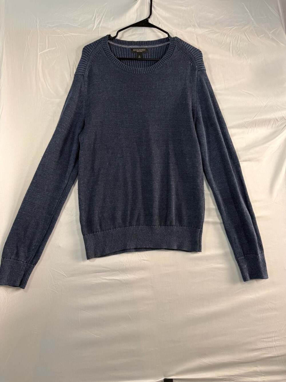 Banana Republic Crewneck Linen Sweater Size M Blue